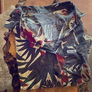 [Gifted] Vintage ‘Girl’s, Girl’s.’ Hawaiian-Print Button-up